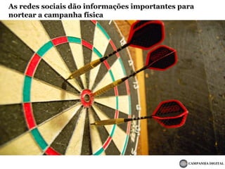 Apenas 14%dos eleitores acreditam em anúncios- 36% dos internautas sobem vídeos e fotos diariamente na Internet**2.600.000brasileiros atualizam seus blogs diariamente.**- São Paulo é a 4ª cidade do mundo que mais usa o Twitter. **Fontes: * QUALMAN, Erik. Socialnomics: How Social Media Transformsthe Way We Live and Do Business. Editora John Wileys & Sons, Inc. Hoboken, New Jersey. 2009.** Midiaboom