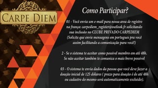 Apresentação golpe Carpe Diem