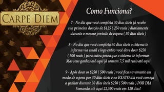 Apresentação golpe Carpe Diem
