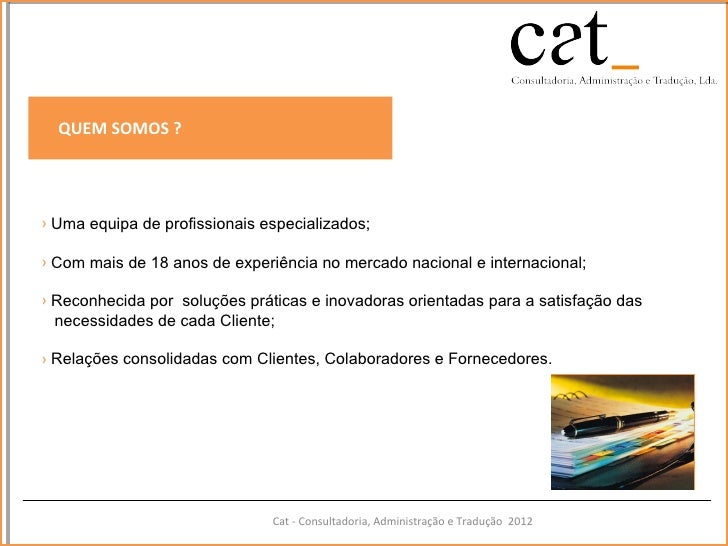 Apresentação cat 2012