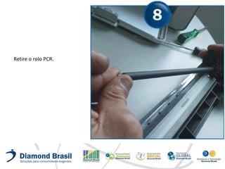 Retire o rolo PCR.
 