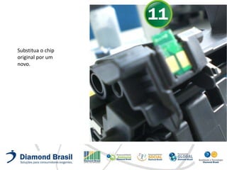 Substitua o chip
original por um
novo.
 