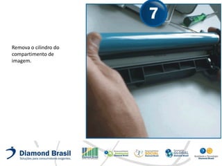 Remova o cilindro do
compartimento de
imagem.
 