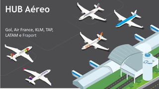 HUB Aéreo
Gol, Air France, KLM, TAP,
LATAM e Fraport
 