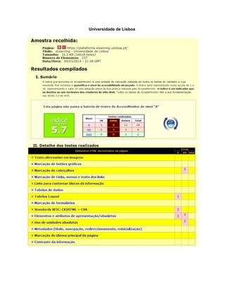 Universidade de Lisboa 
 
 
 
 
 
 