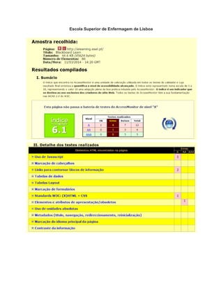 Escola Superior de Enfermagem de Lisboa 
 
 
 
 
   
 
 