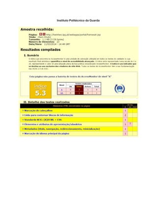 Instituto Politécnico da Guarda 
 
 
 
 
 
 
 