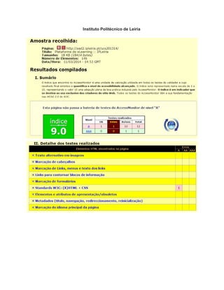 Instituto Politécnico de Leiria 
 
 
 
 
   
 
 