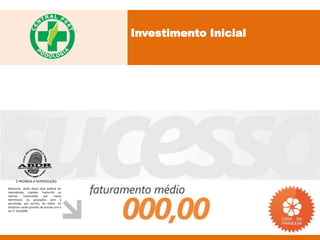 Investimento Inicial




     É PROIBIDA A REPRODUÇÃO
Nenhuma parte desta obra poderá ser
reproduzida, copiada, transcrita ou
mesmo       transmitida     por    meios
eletrônicos ou gravações sem a
permissão, por escrito, do editor. Os
infratores serão punidos de acordo com a
Lei n° 9.610/98.
 