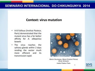 SEMINÁRIO INTERNACIONAL DO CHIKUNGUNYA 2014 
 