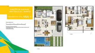 SUGESTÃO DE PLANTA DA
CASA DÚPLEX DE 4 QUARTOS
ÁREA PRIVATIVA TOTAL: 195,14 M²
 