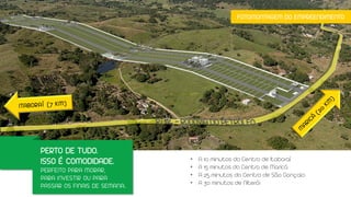 FOTOMONTAGEM DO EMPREENDIMENTO
PERTO DE TUDO.
ISSO É COMODIDADE.
PERFEITO PARA MORAR,
PARA INVESTIR OU PARA
PASSAR OS FINAIS DE SEMANA.
• A 10 minutos do Centro de Itaboraí
• A 15 minutos do Centro de Maricá
• A 25 minutos do Centro de São Gonçalo
• A 30 minutos de Niterói
 