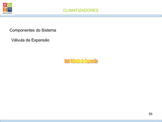 CLIMATIZADORES
59
Válvula de Expansão
Componentes do Sistema
 