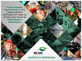 Total sinergia
operacional e uma
cadeia logística
otimizada em todos os
clientes com fluxos de
importação e
exportação

LOGÍSTICA INTEGRADA

 