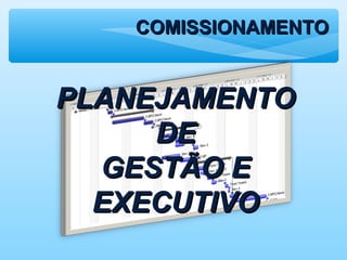 COMISSIONAMENTOCOMISSIONAMENTO
PLANEJAMENTOPLANEJAMENTO
DEDE
GESTÃO EGESTÃO E
EXECUTIVOEXECUTIVO
 