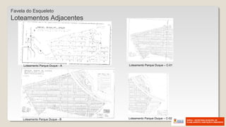 Favela do Esqueleto
Loteamentos Adjacentes
Loteamento Parque Duque - A
Loteamento Parque Duque - B
Loteamento Parque Duque – C-01
Loteamento Parque Duque – C-02
 