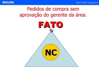 FATO Pedidos de compra sem aprovação do gerente da área. NC 