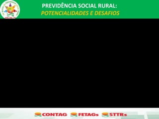 PREVIDÊNCIA SOCIAL RURAL:
POTENCIALIDADES E DESAFIOS
 