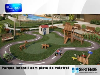 Parque Infantil com pista de velotrol
 