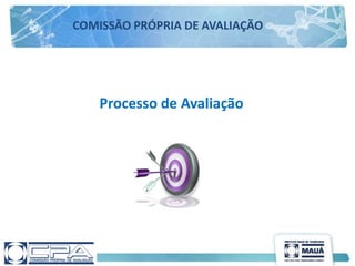 Processo de Avaliação
COMISSÃO PRÓPRIA DE AVALIAÇÃO
 
