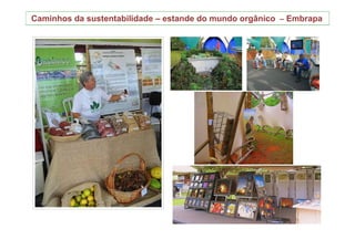 Caminhos da sustentabilidade – estande do mundo orgânico – Embrapa
 