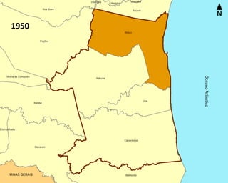 N
OceanoAtlântico
1950
 