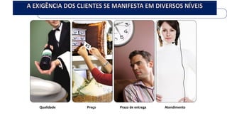 Qualidade 
Preço 
Prazo de entrega 
Atendimento  