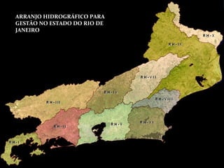 ARRANJO HIDROGRÁFICO PARA
GESTÃO NO ESTADO DO RIO DE
JANEIRO
 
