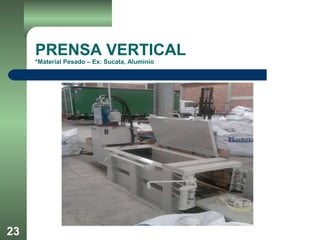 23
PRENSA VERTICAL
*Material Pesado – Ex: Sucata, Alumínio
 