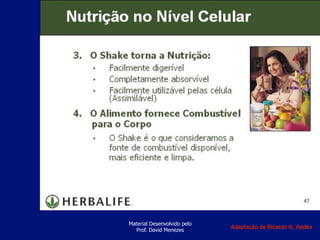 Material Desenvolvido pelo
Prof. David Menezes
Adaptação de Ricardo H. Valdés
 