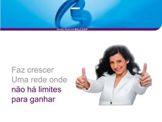 Modelo Multinivel




Faz crescer
Uma rede onde
não há limites
para ganhar
 