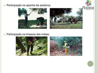 Passeios Pedestres e de BTT - cujos percursos passarão pela aldeia e rio Guadiana;Actividades no circuito de manutenção. 