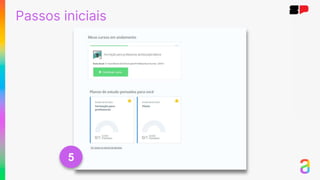 5
Passos iniciais
 