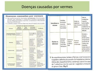 Doenças causadas por vermes
 