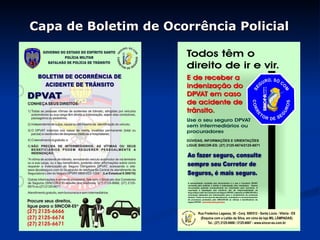 Capa de Boletim de Ocorrência Policial  
