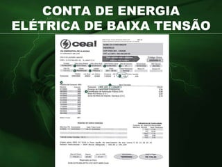CONTA DE ENERGIA ELÉTRICA DE BAIXA TENSÃO 