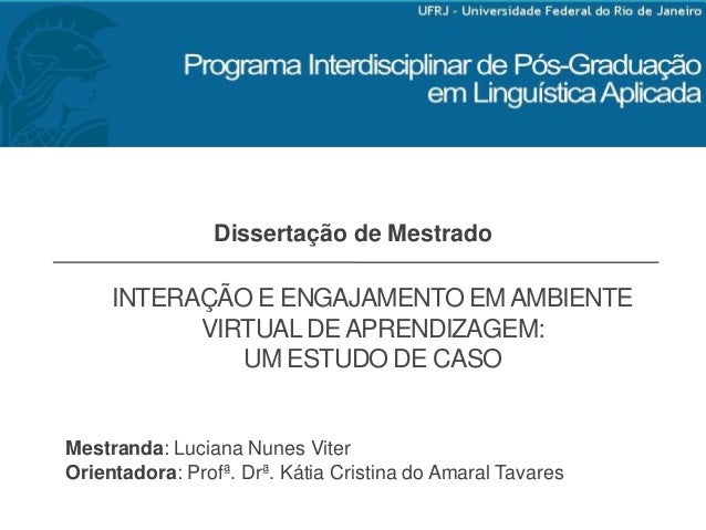Teses de mestrado e doutorado Teses de mestrado e doutorado