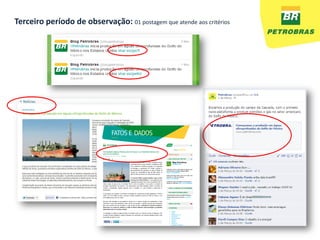 Terceiro período de observação: 01 postagem que atende aos critérios
 