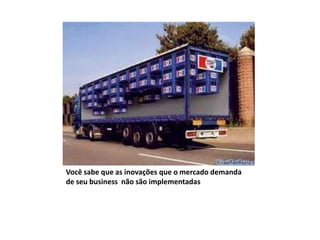 Você sabe que as inovações que o mercado demanda
de seu business não são implementadas
 