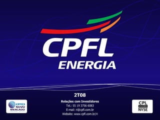 Apresentação de Resultados 2T08