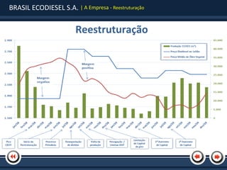 BRASIL ECODIESEL S.A. | A Empresa - Reestruturação


                        Reestruturação
 