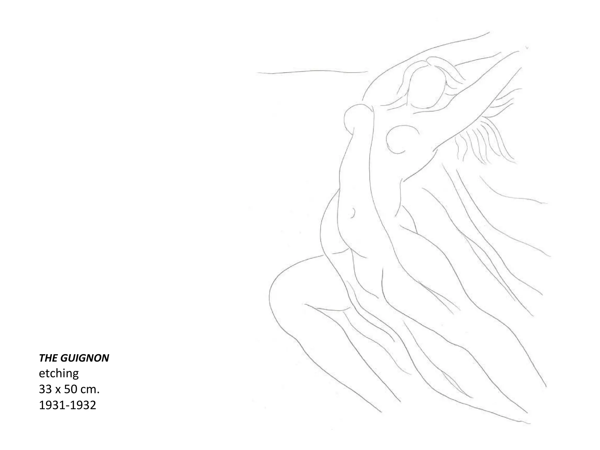 THE GUIGNON etching 33 x 50 cm. 1931-1932 