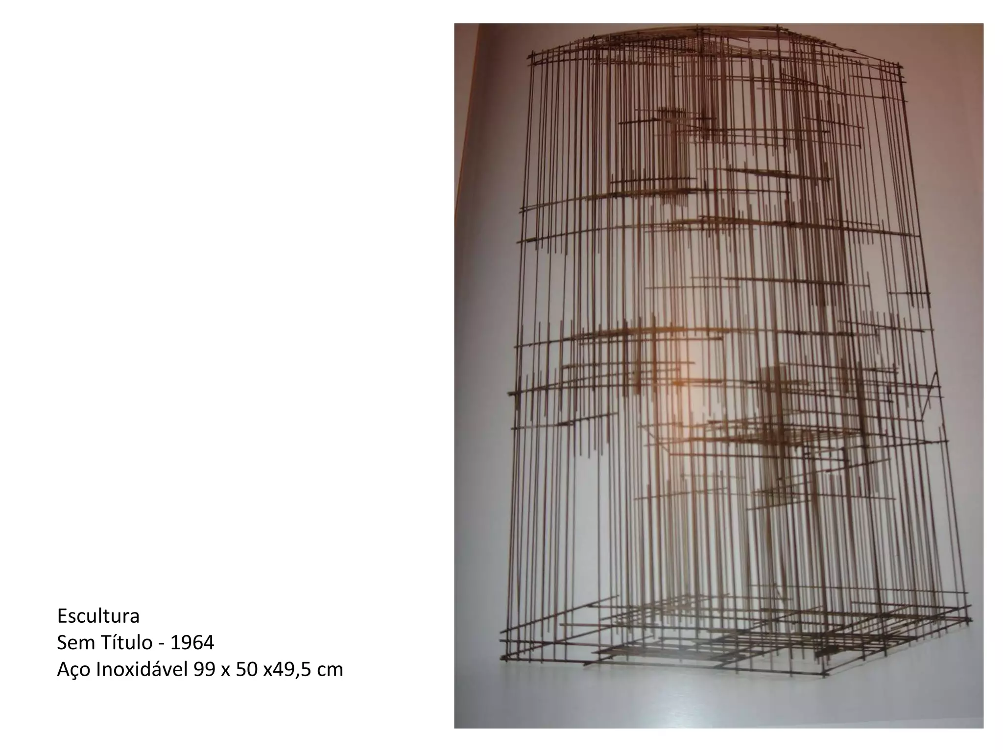 Escultura  Sem Título - 1964  Aço Inoxidável 99 x 50 x49,5 cm  