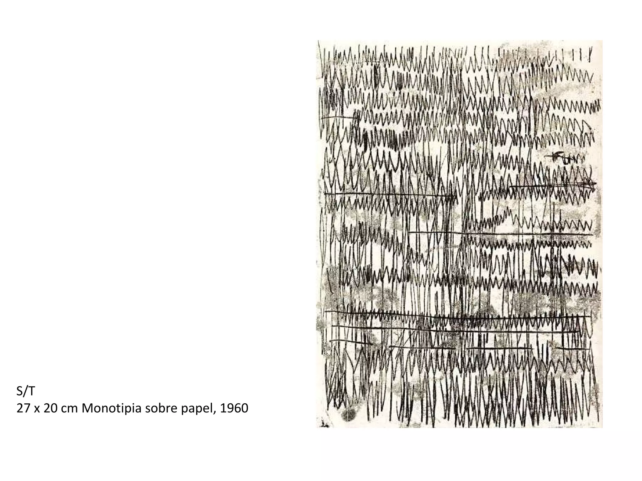 S/T 27 x 20 cm Monotipia sobre papel, 1960 