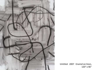 Untitled  2007  Enamel on linen, 120” x 96” 