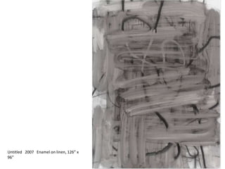 Untitled  2007  Enamel on linen, 126” x 96” 