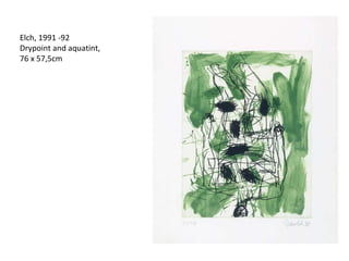 Elch, 1991 -92 Drypoint and aquatint,  76 x 57,5cm 