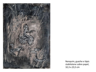 Nanquim, guache e lápis stabilotone sobre papel, 32,3 x 23,5 cm 