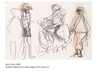 Sem Título, 1985 Grafite e lápis de cor sobre papel, 16,5 x 24,3 cm 