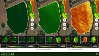 44
Fonte: One Soil- Acesso 2021 Fonte: One Soil- Acesso 2021 Fonte: One Soil- Acesso 2021
 